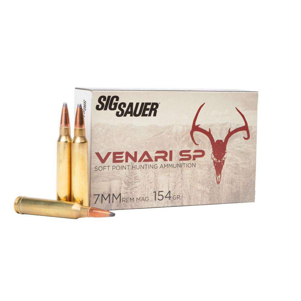 Ammunition Sig Sauer Ready Series 7mmRemMag Sig AMMO 7MM REM MAG 154GR VENARI SOFT POINT BOX/20